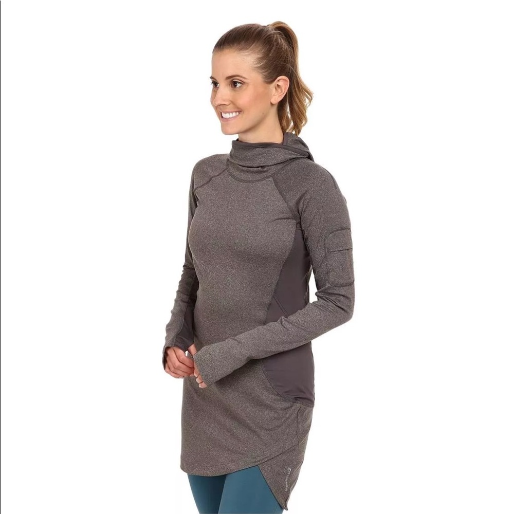 Merrell Women’s balaclava tunic gray hoodie top XS